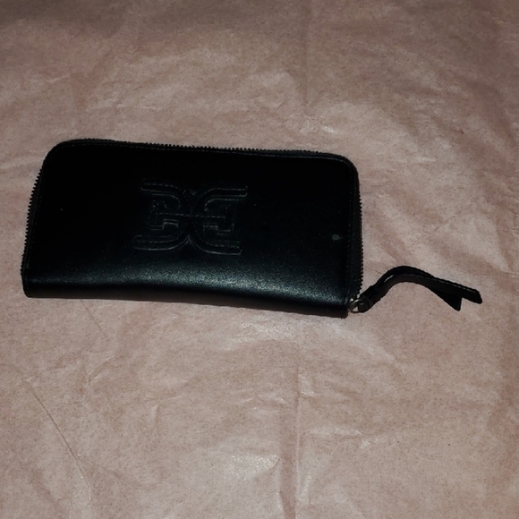 SAM EDELMAN SOPHIA ZIP AROUND WALLET FAUX LEATHE Black - Picture 2 of 7